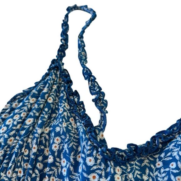 Princess Polly Thunderclouds Blue Floral Summer Romper, 8 - Picture 4 of 11